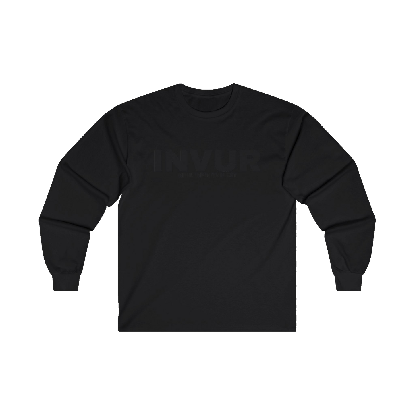 INVUR Black Logo Long Sleeve Shirt