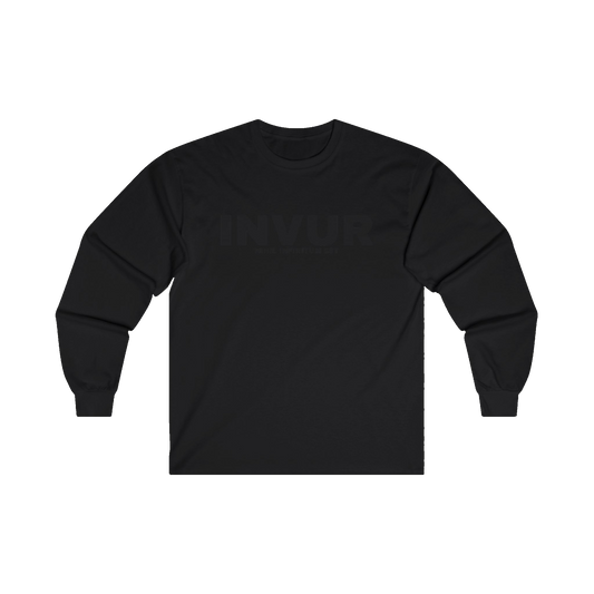INVUR Black Logo Long Sleeve Shirt