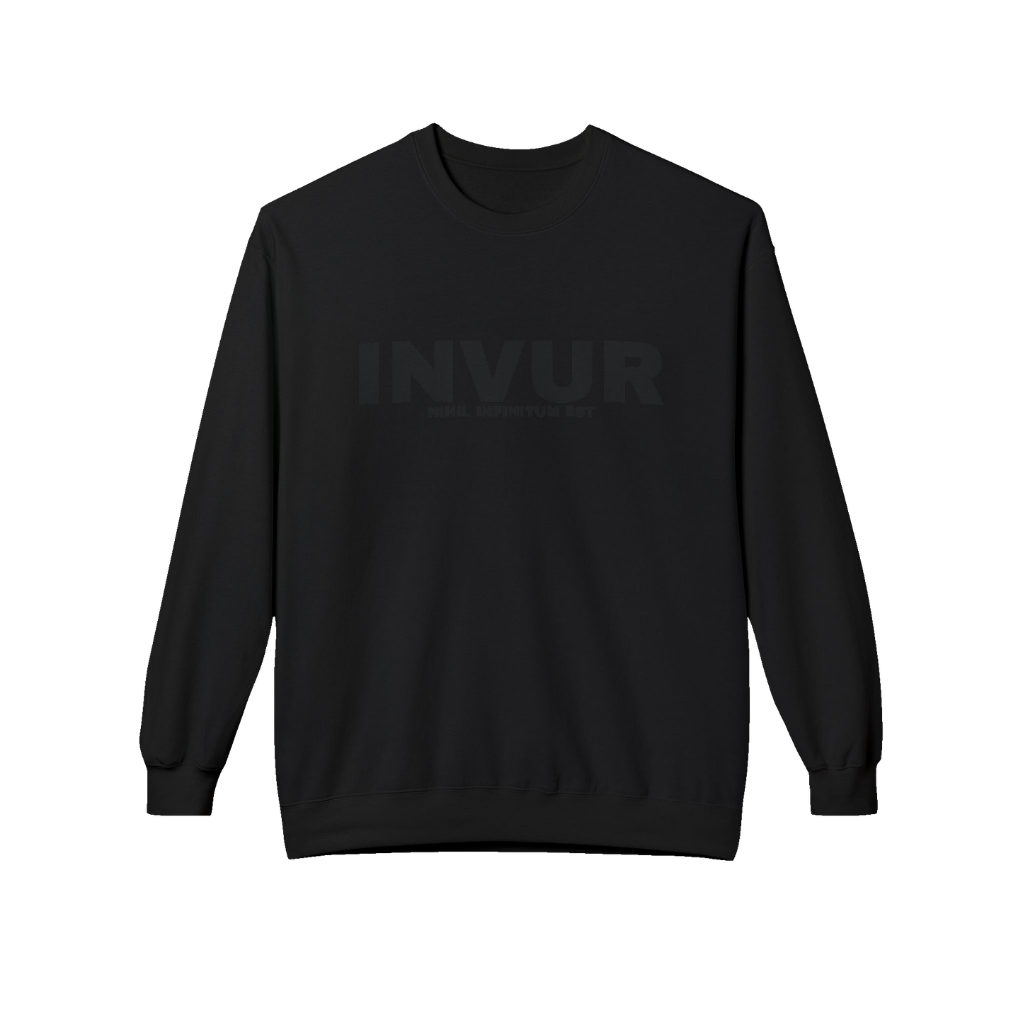 INVUR Black Logo Sweatshirt