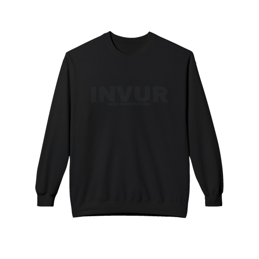 INVUR Black Logo Sweatshirt