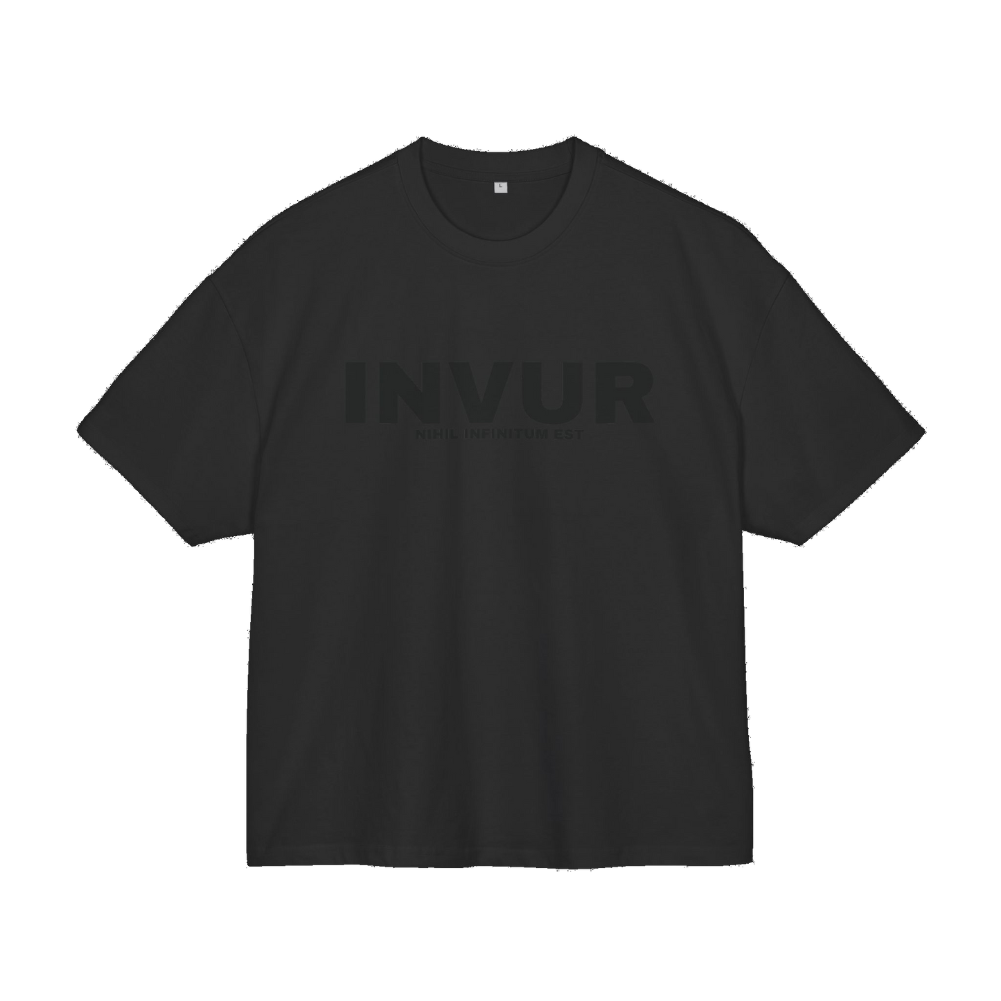 INVUR Black Logo Box Tee