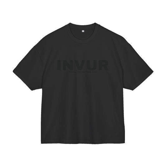 INVUR Black Logo Box Tee